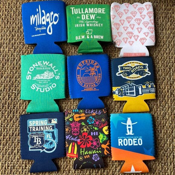 Unbranded Other - 9 beer can koozie bundle